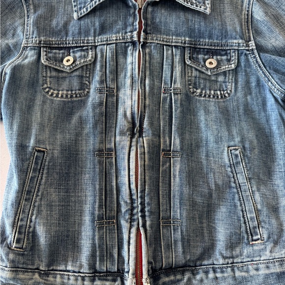 Lucky Brand Vintage Jean Jacket 3/4 Length Sleeves. - Picture 6 of 9